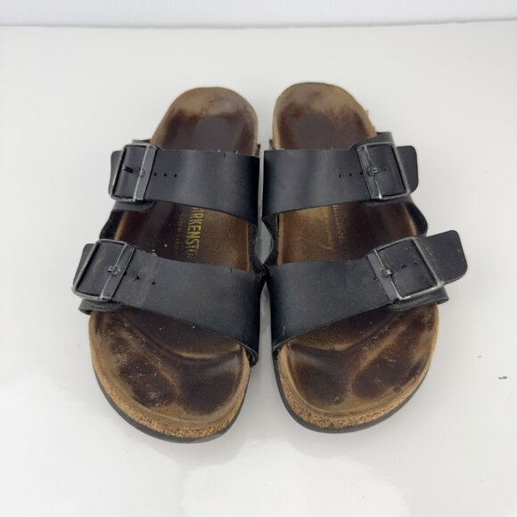 BIRKENSTOCK Arizona Birko-Flor Black Two-Strap Sandals *Flaws* EU 40 US 9 L9 M7 - Picture 2 of 11
